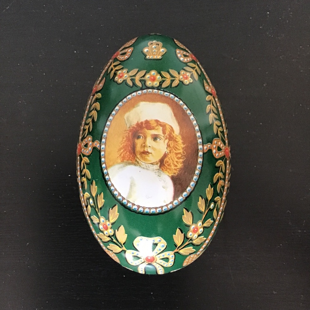 Collectible Easter Tin/ Bentleys Confectionery Anastasia Egg